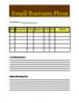 Download gratuito di Small Business Plans modello DOC, XLS o PPT gratuito da modificare con LibreOffice online o OpenOffice Desktop online