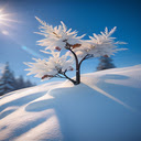 Small tree on snow wallpaper  screen for extension Chrome web store in OffiDocs Chromium