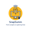 SnapSumm AI Powered Summaries  Productivity Tool  screen for extension Chrome web store in OffiDocs Chromium
