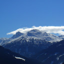 Snow capped mountains bask in the soft  screen for extension Chrome web store in OffiDocs Chromium
