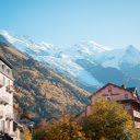 Snowcapped Mountains in Autumn  screen for extension Chrome web store in OffiDocs Chromium