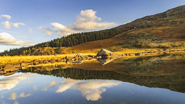 Free download Snowdonia Lake Landscape -  free photo or picture to be edited with GIMP online image editor