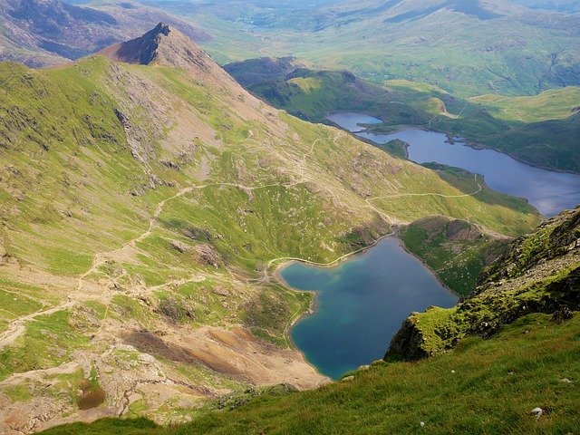 Unduh gratis Snowdonia Mountain Landscape - foto atau gambar gratis untuk diedit dengan editor gambar online GIMP