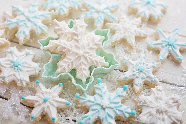 Free download snowflake cookies cookies dessert free picture to be edited with GIMP free online image editor