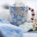 Snowflake Mug and Star Shaped Cookie: A Cozy Winter Delight  screen for extension Chrome web store in OffiDocs Chromium