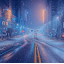 Snow in the city  screen for extension Chrome web store in OffiDocs Chromium