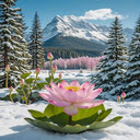 Snow lotus flower wallpaper  screen for extension Chrome web store in OffiDocs Chromium