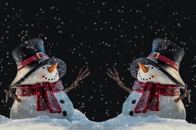 Free graphic snowman christmas night snow to be edited by GIMP free image editor by OffiDocs