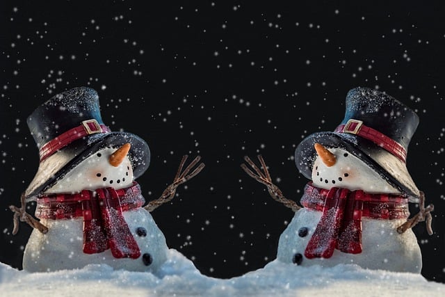 Unduh gratis snowman christmas night snow gambar gratis untuk diedit dengan editor gambar online gratis GIMP