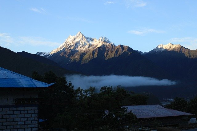 Free download Snow Mountain Early In The Morning -  free photo or picture to be edited with GIMP online image editor