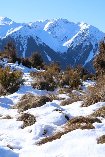 Free download Snow Mountains Winter -  free photo or picture to be edited with GIMP online image editor