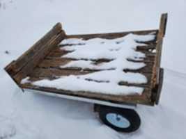 Free download Snow on trailer free photo or picture to be edited with GIMP online image editor