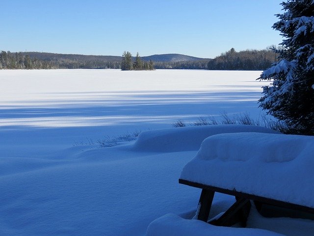 Безкоштовно завантажте Snow Quebec Frozen - безкоштовну безкоштовну фотографію чи зображення для редагування за допомогою онлайн-редактора зображень GIMP