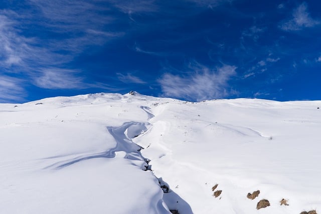 Free download snow snow bank blue sky powder free picture to be edited with GIMP free online image editor