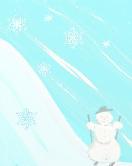 Free download Snow Snowman Ski -  free illustration to be edited with GIMP free online image editor