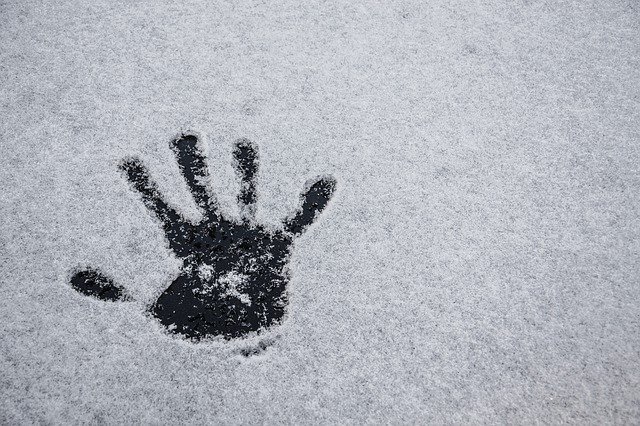 Free download snow winter cold hand hi five free picture to be edited with GIMP free online image editor