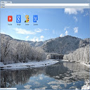 Snowy Landscape Theme 1280x720  screen for extension Chrome web store in OffiDocs Chromium