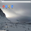 Snowy Landscape Theme 1366x768  screen for extension Chrome web store in OffiDocs Chromium