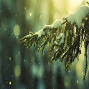 Snowy Pine Limb Wallpaper Theme  screen for extension Chrome web store in OffiDocs Chromium