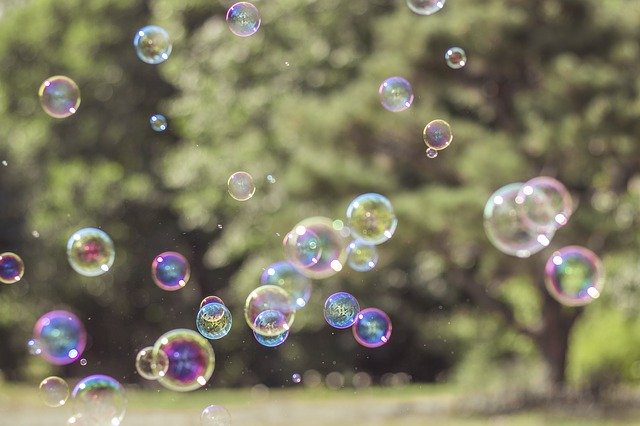 Free download Soap Bubbles Colorful Flying -  free photo or picture to be edited with GIMP online image editor