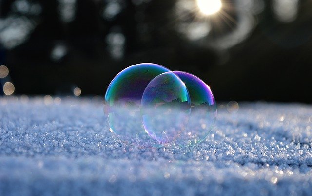 Descărcare gratuită bule de săpun îngheț brumă iarnă imagine gratuită pentru a fi editată cu editorul de imagini online gratuit GIMP