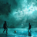 Soccer Match On Rainy Day  screen for extension Chrome web store in OffiDocs Chromium