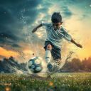 Soccer On The Field With The Boy  screen for extension Chrome web store in OffiDocs Chromium