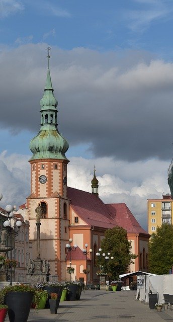 Free picture Sokolov The Old Square Church -  to be edited by GIMP free image editor by OffiDocs