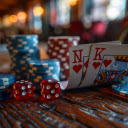 Solitarie Game With Dices Chips  screen for extension Chrome web store in OffiDocs Chromium