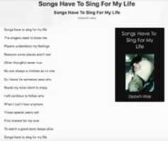 Free download Songs Have To Sing For My Life free photo or picture to be edited with GIMP online image editor