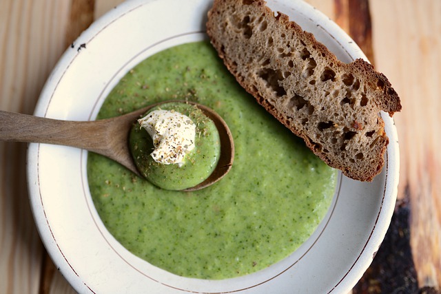 Free download soup broccoli plate meal cook free picture to be edited with GIMP free online image editor
