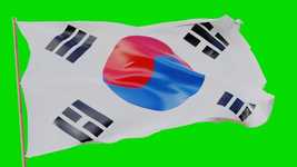 Free download South Korea Flag 3D -  free video to be edited with OpenShot online video editor