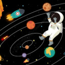Space Exploration Illustration  screen for extension Chrome web store in OffiDocs Chromium