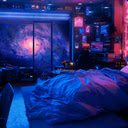 Space Galaxy Bedroom Live Wallpaper  screen for extension Chrome web store in OffiDocs Chromium
