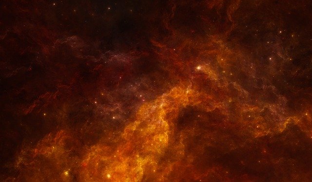 Free download space nebula fire flame hell free picture to be edited with GIMP free online image editor