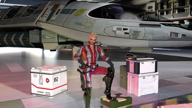 Free download Space Ship Jumpsuit Cgi -  free illustration to be edited with GIMP free online image editor
