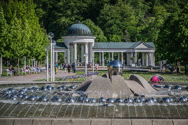 Free download Spa Fountain Architecture -  free photo or picture to be edited with GIMP online image editor