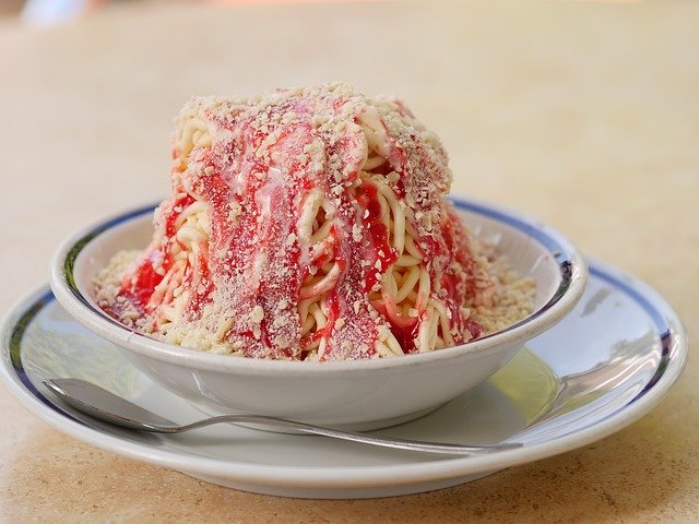 Free download Spaghetti Ice Desert -  free photo or picture to be edited with GIMP online image editor