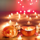 Sparkling candles and flowers  screen for extension Chrome web store in OffiDocs Chromium