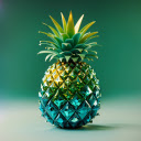Sparkling green pineapple  screen for extension Chrome web store in OffiDocs Chromium