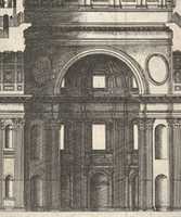 Free download Speculum Romanae Magnificentiae: Longitudinal Section Showing the Interior of Saint Peters Basilica as Conceived by Michelangelo (Published in 1569). free photo or picture to be edited with GIMP online image editor