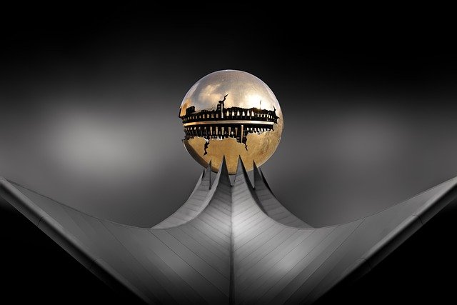 Free download sphere globe steel concrete metal free picture to be edited with GIMP free online image editor