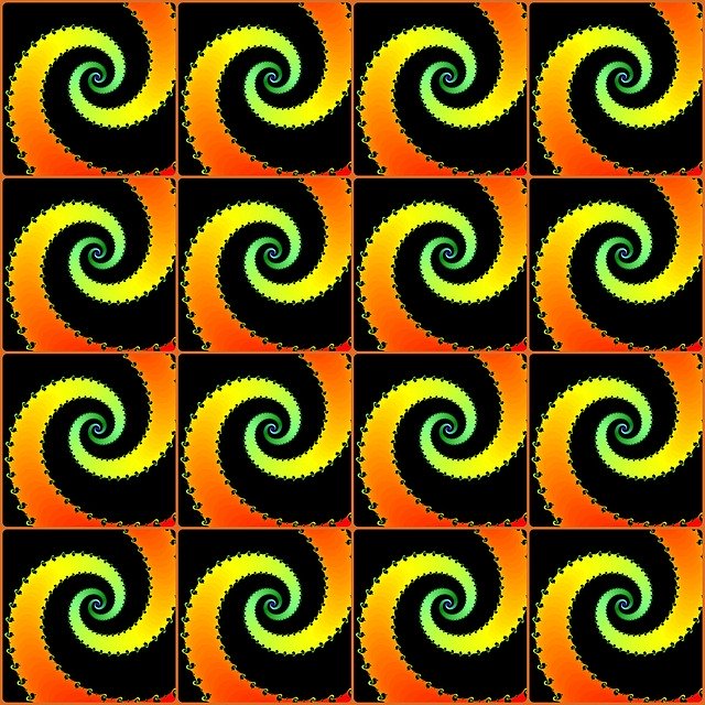 Free download Spiral Seamless Pattern -  free illustration to be edited with GIMP free online image editor
