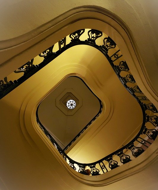 Free download Spiral Staircase Grand Pasadena -  free photo or picture to be edited with GIMP online image editor