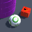 Spongy Rolling Ball Game  screen for extension Chrome web store in OffiDocs Chromium