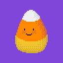 Spooky Candy Corn Pixel Art  screen for extension Chrome web store in OffiDocs Chromium