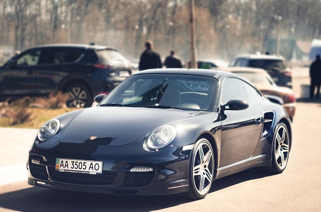 Free download sports car porche 911 parking lot free picture to be edited with GIMP free online image editor