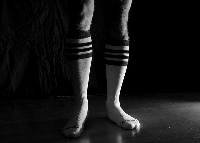 Template Photo Sport Socks Knee-High Black -  for OffiDocs