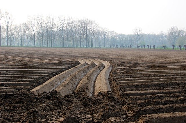 Free download Spring Agricultural Land Plowed -  free photo or picture to be edited with GIMP online image editor