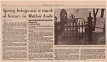 Free download Spring brings out a touch of history in Mother Lode (San Jose Mercury, March 23, 1981) free photo or picture to be edited with GIMP online image editor
